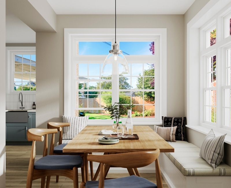Double-hung vinyl replacement windows by Window Nest