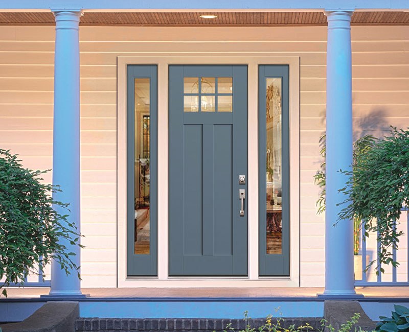 Smooth fibreglass entry door replacement - affordable exterior doors